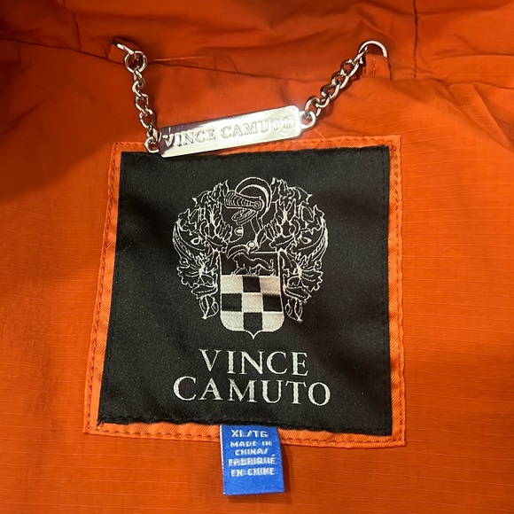 NWT Men's VINCE CAMUTO Burnt Orange Long Sleeve Windbreaker with Pockets - Picture 5 of 9